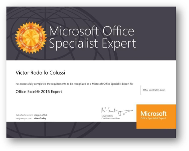 Certificado Microsoft