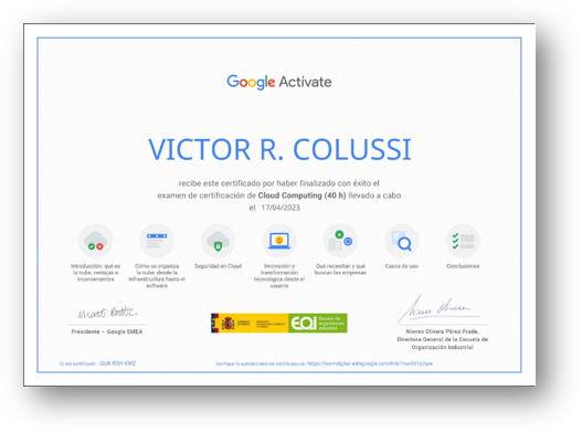 Certificado Extra