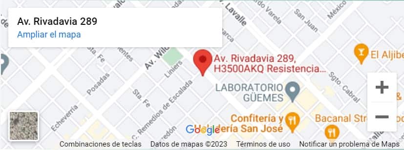 Mapa Rivadavia