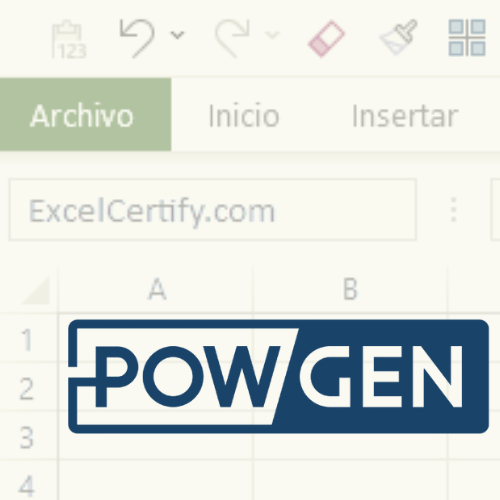 Curso de Excel Nivel Basico | POWGEN | TBPW01