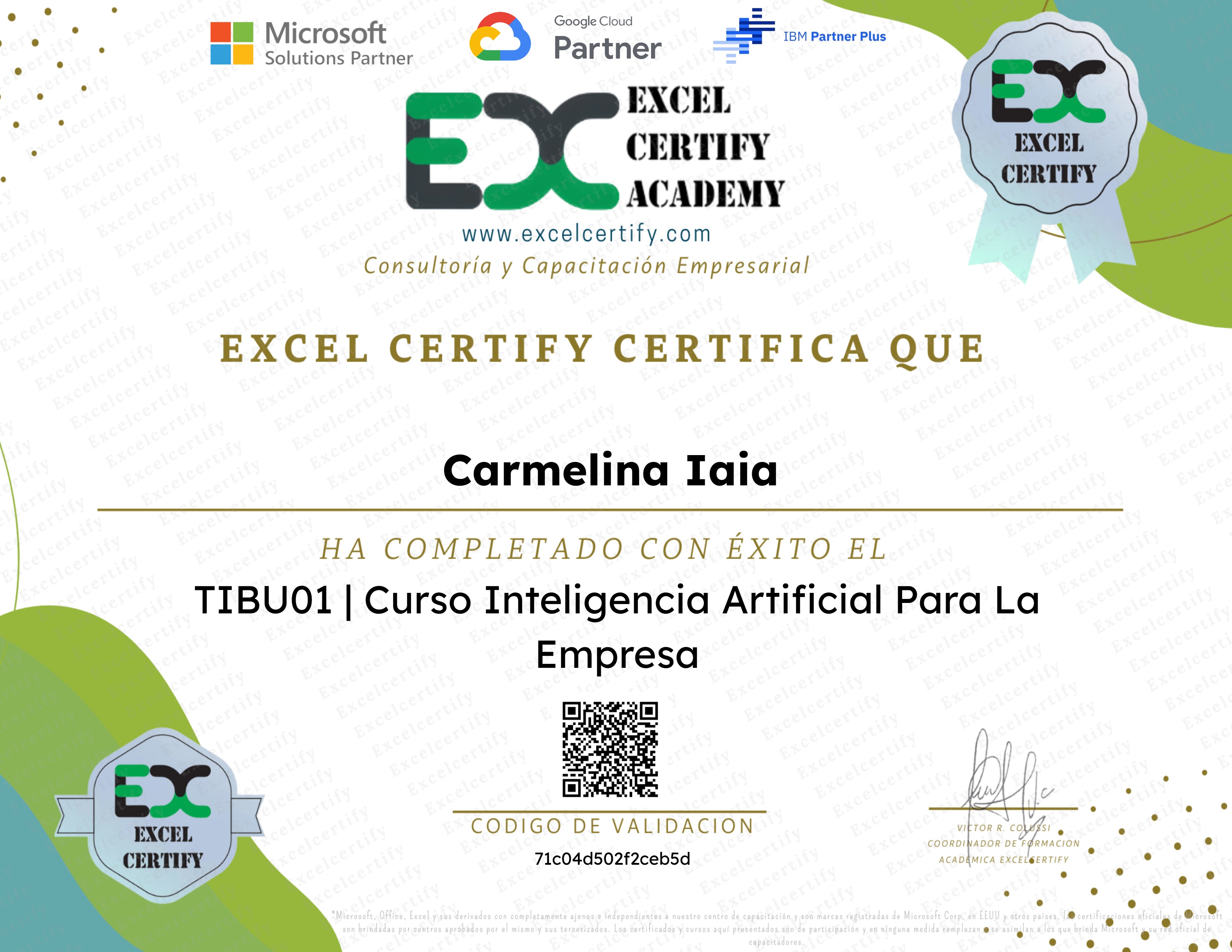TIBU01 | Curso Inteligencia Artificial Para La Empresa